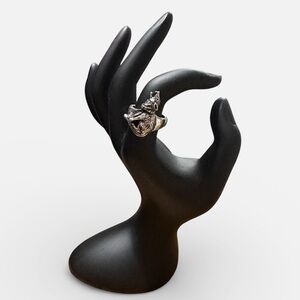 Silver Wolf Ring